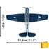 Kép 4/8 - COBI-5752 – Grumman TBF Avenger – amerikai torpedóvető – 100% kompatibilis minden más kedvelt márkával