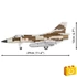 Kép 5/8 - COBI-5818 – Mirage IIIC – Francia vadászgép építőjáték – 100% kompatibilis minden más kedvelt márkával