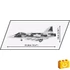 Kép 3/8 - COBI-5820 – SAAB JAS 39 Gripen E – Svéd vadászgép építőjáték – 100% kompatibilis minden más kedvelt márkával