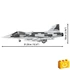 Kép 7/8 - COBI-5820 – SAAB JAS 39 Gripen E – Svéd vadászgép építőjáték – 100% kompatibilis minden más kedvelt márkával