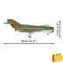 Kép 6/8 - COBI-5825 – LIM-5 (MiG-17F) – Keletnémet vadászgép építőjáték – 100% kompatibilis minden más kedvelt márkával