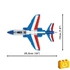 Kép 7/8 - COBI-5841 – Alpha Jet – Patrouille de France – Francia bemutató repülőgép építőjáték – 100% kompatibilis minden más kedvelt márkával