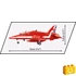 Kép 3/8 - COBI-5844 – BAe Hawk T1 „Red Arrows” – Brit bemutató repülőgép építőjáték – 100% kompatibilis minden más kedvelt márkával