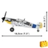 Kép 5/8 - COBI-5870 - Messerschmitt Bf 109 G vadászgép – 100% kompatibilis minden más kedvelt márkával