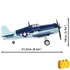 Kép 3/8 - COBI-5883 - Grumman F6F Hellcat vadászgép – 100% kompatibilis minden más kedvelt márkával