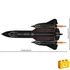 Kép 6/8 - COBI-5890 – Lockheed SR-71 Blackbird – Executive Edition építőjáték – 100% kompatibilis minden más kedvelt márkával