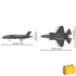 Kép 3/8 - COBI-5895 – F-35B Lightning II – Lopakodó vadászgép építőjáték – 100% kompatibilis minden más kedvelt márkával