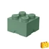 Kép 1/2 - Termékkép a dobozról - LEGO® Kiegészítő - Tároló kocka 4-es homokzöld