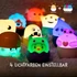 Kép 4/6 - Eggy & Friends Mystery Lights - Series 2 - Szörnyecskék - Gyűjthető LED Meglepetés Figura (Blind Box) - 3 db -os csomag