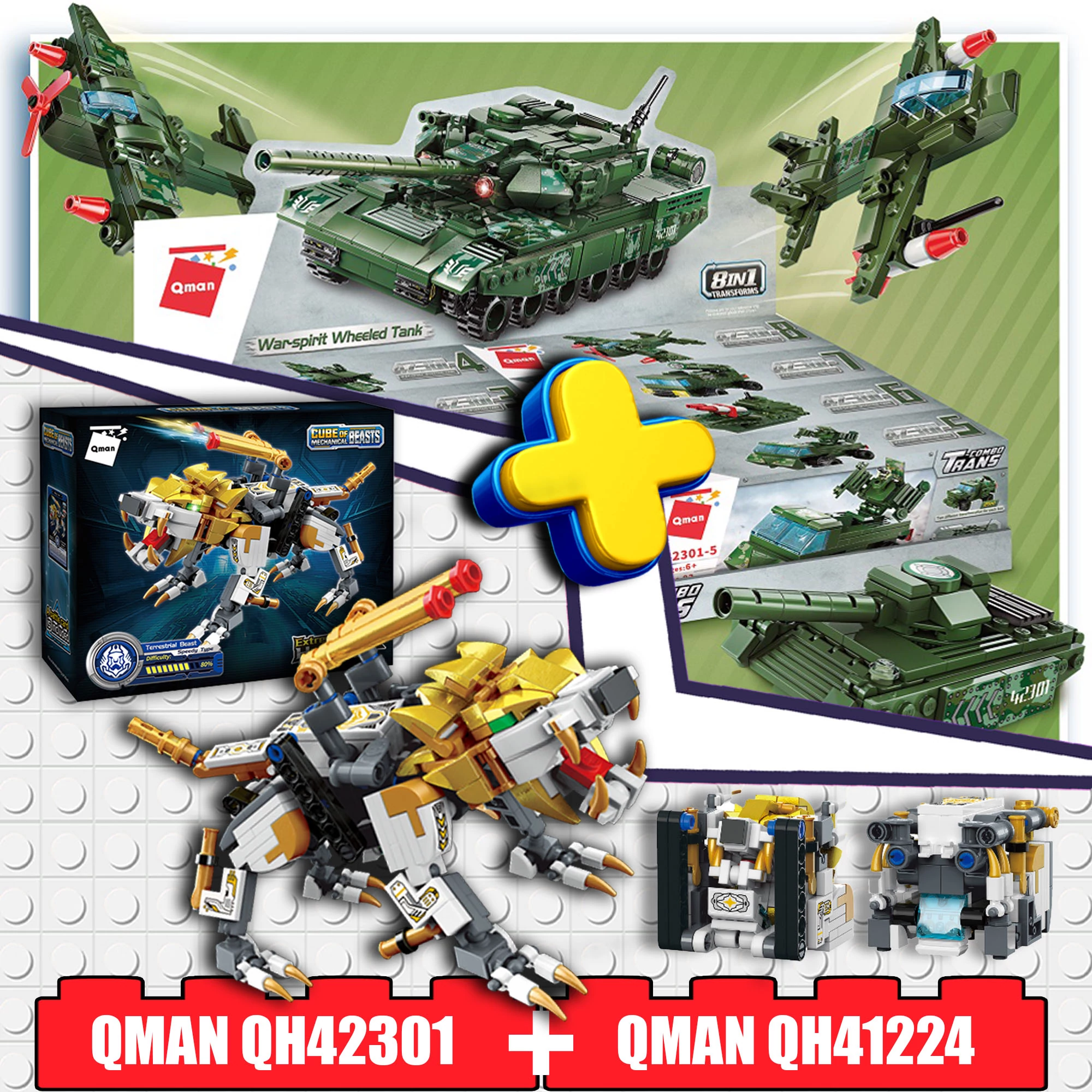 QMAN Fiús építőjáték csomag 