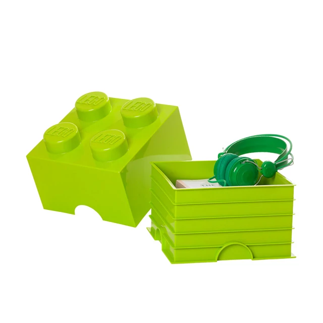 LEGO Kiegészítő - Tároló doboz 4-es halvány zöld