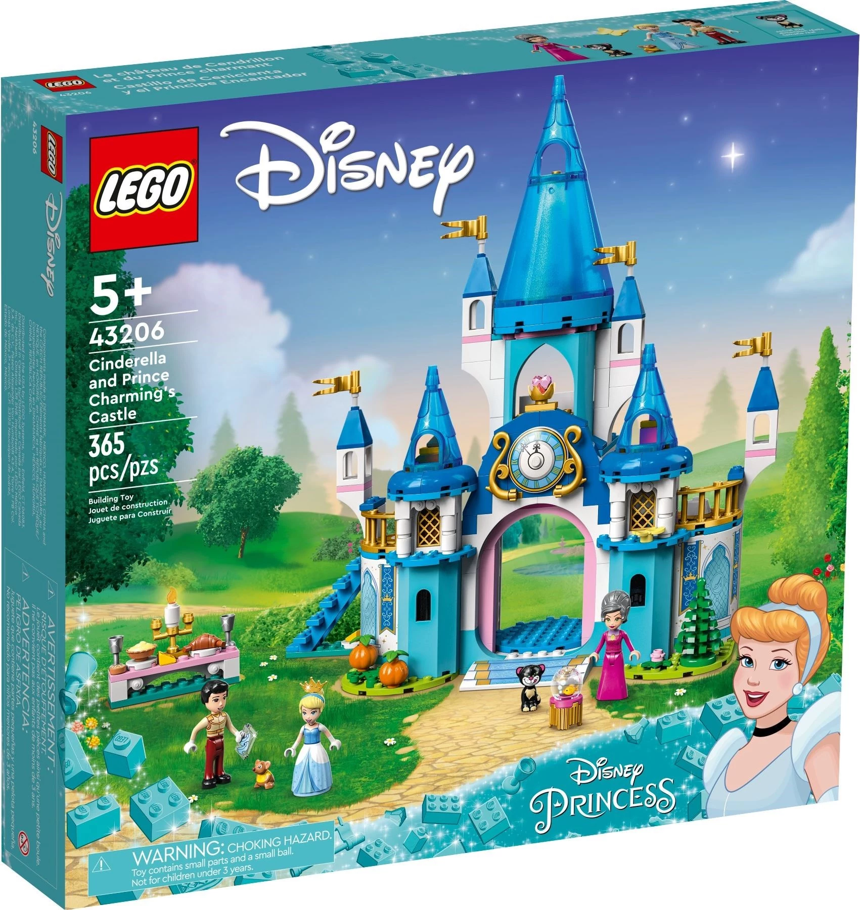 LEGO® Disney 43206 Hamupipőke és Szőke herceg kastélya