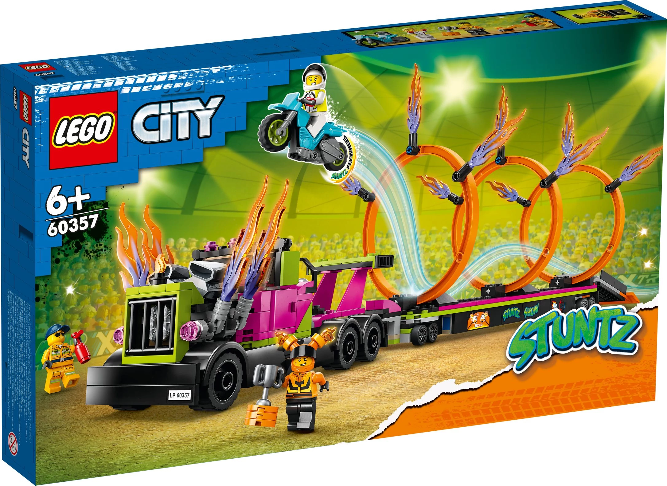 LEGO® City 60357 Kaszkadőr járgány és tűzgyűrű kihívás