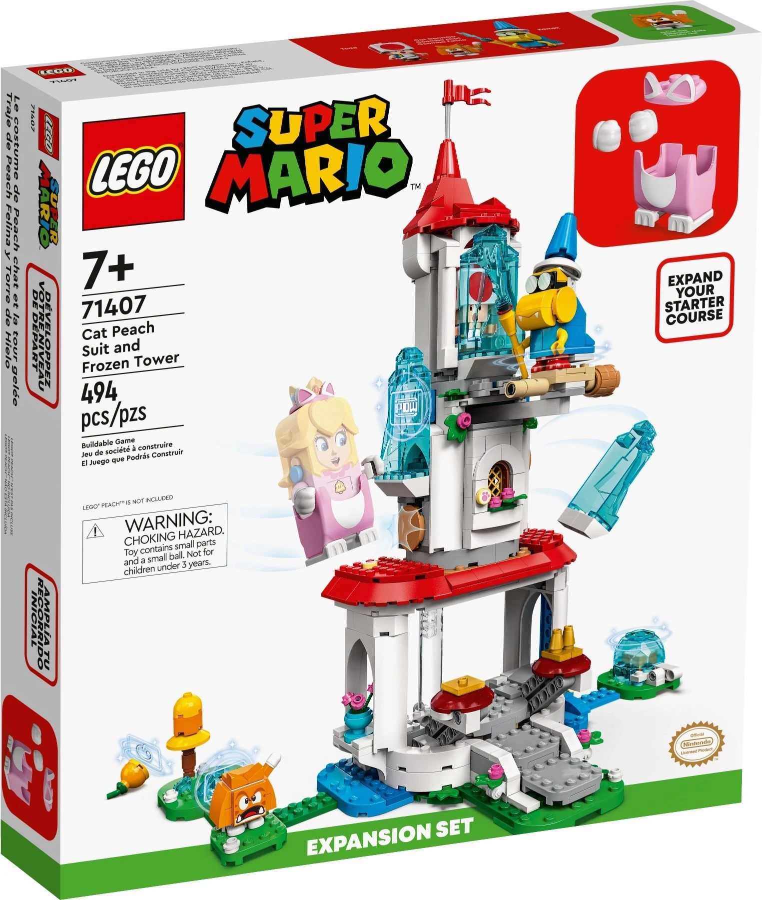 LEGO® Super Mario 71407 Peach macskajelmez és befagyott torony kiegészítő szett