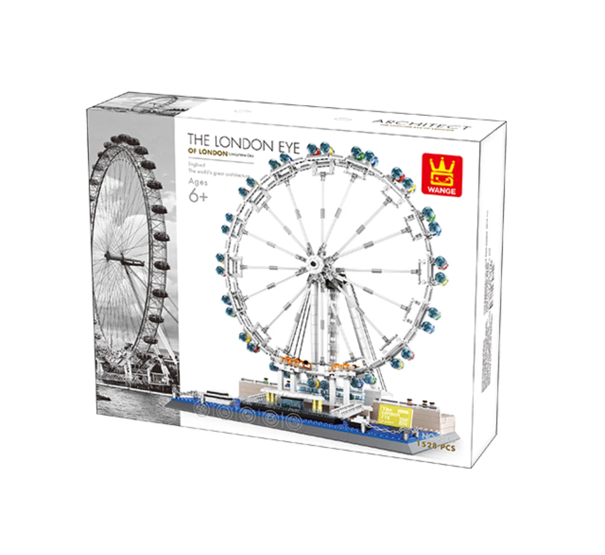 WANGE 6215 - London Eye – Anglia építőjáték - 100% kompatibilis minden más kedvelt márkával