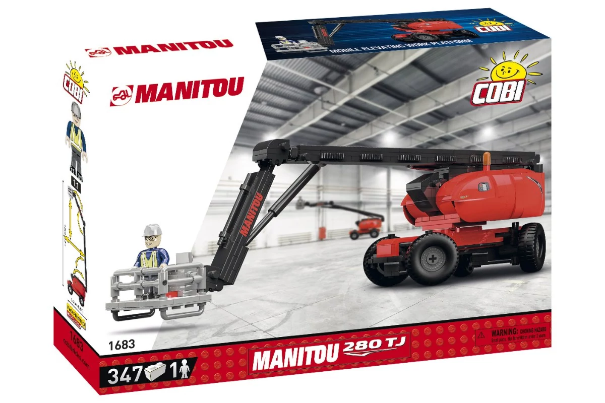 COBI 1683 – Manitou 280 TJ munkagép építőjáték – 100% kompatibilis minden más kedvelt márkával