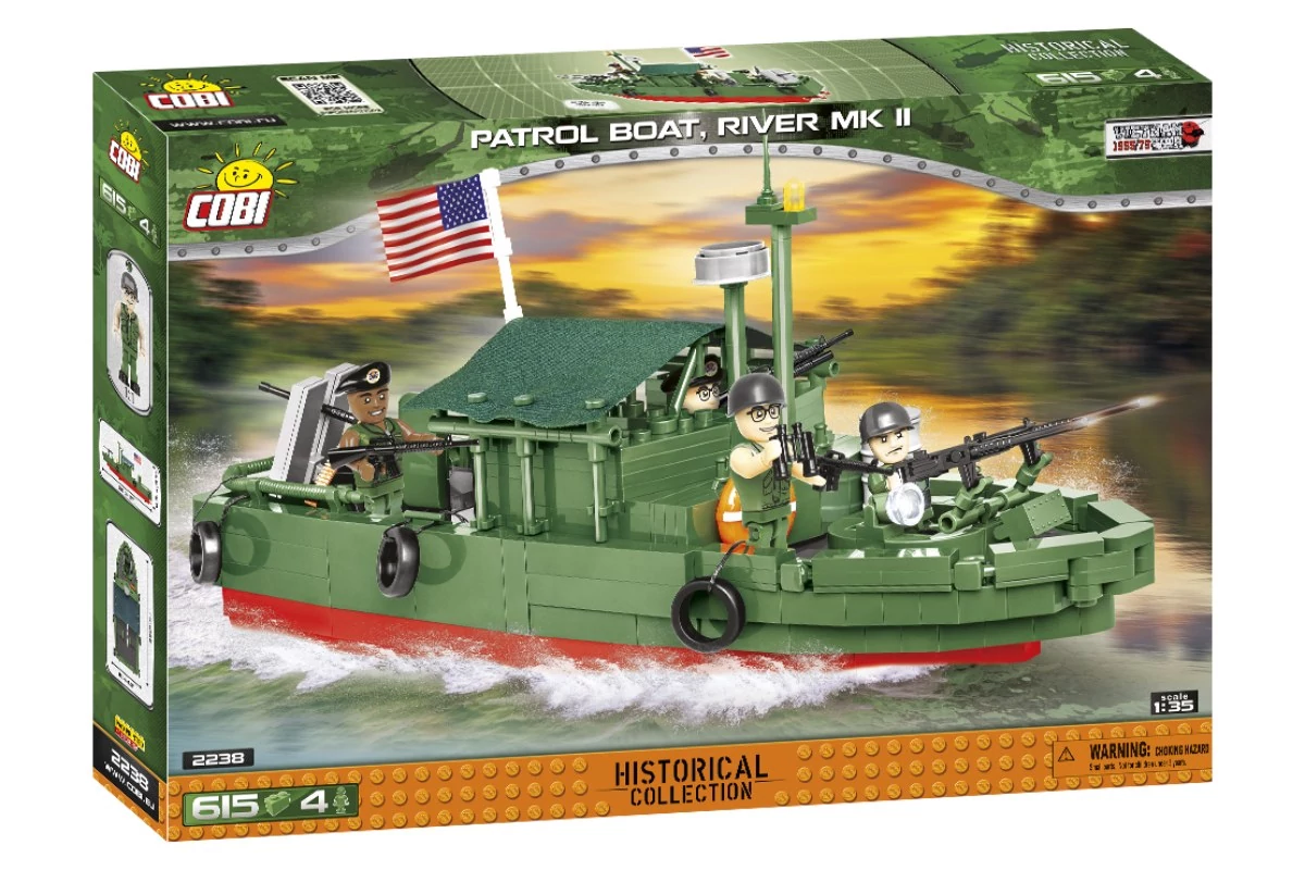 COBI 2238 – Patrol Boat, River MK II – Őrnaszád építőjáték – 100% kompatibilis minden más kedvelt márkával