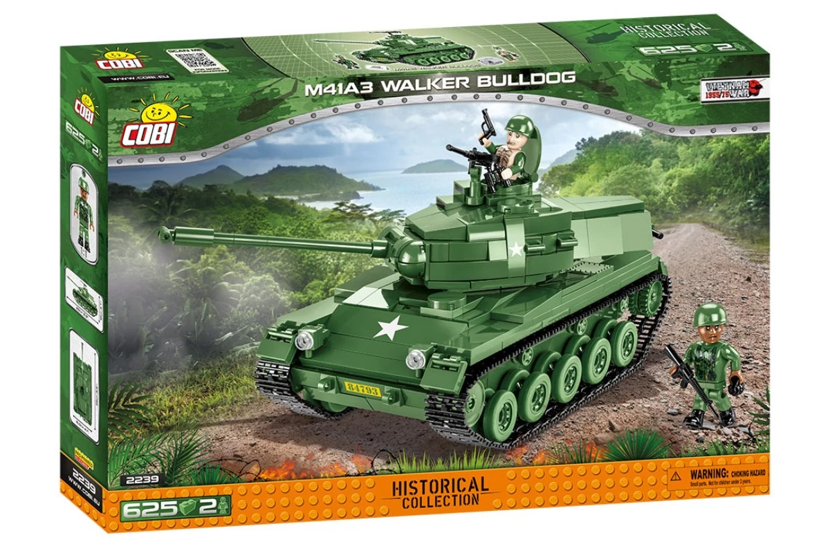 COBI 2239 – M41A3 Walker Bulldog – Könnyű harckocsi építőjáték – 100% kompatibilis minden más kedvelt márkával