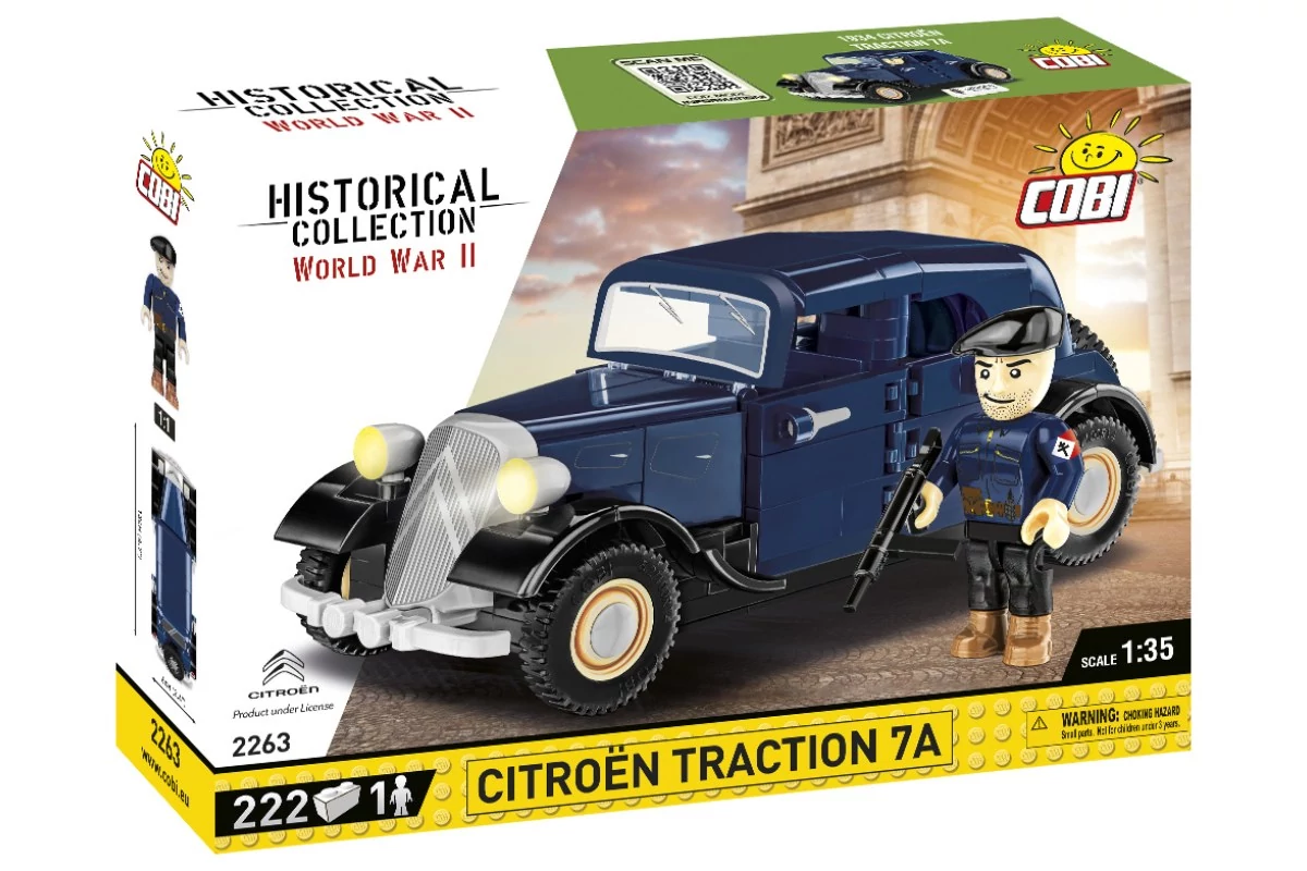 COBI-2263 – Citroën Traction 7A (1934) – 100% kompatibilis minden más kedvelt márkával
