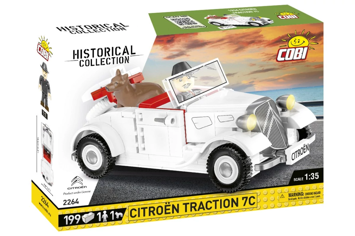 COBI-2264 – Citroën Traction 7C – 100% kompatibilis minden más kedvelt márkával