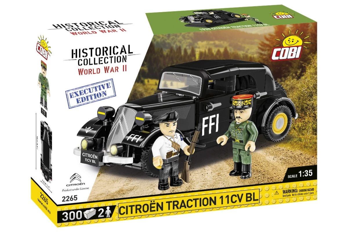 COBI-2265 – Citroën Traction 11CV BL – Executive Edition építőjáték – 100% kompatibilis minden más kedvelt márkával