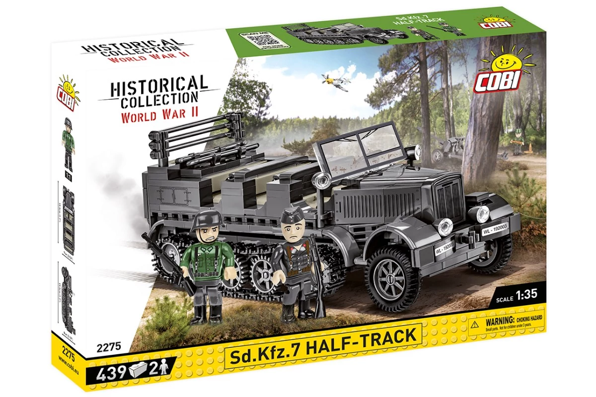 COBI-2275 – Sd.Kfz.7 FÉLLÁNCTALPAS – 100% kompatibilis minden más kedvelt márkával