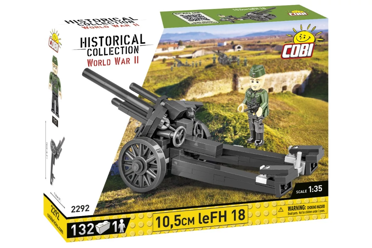 COBI-2292 – 10,5 cm leFH 18 könnyű tarack – 100% kompatibilis minden más kedvelt márkával