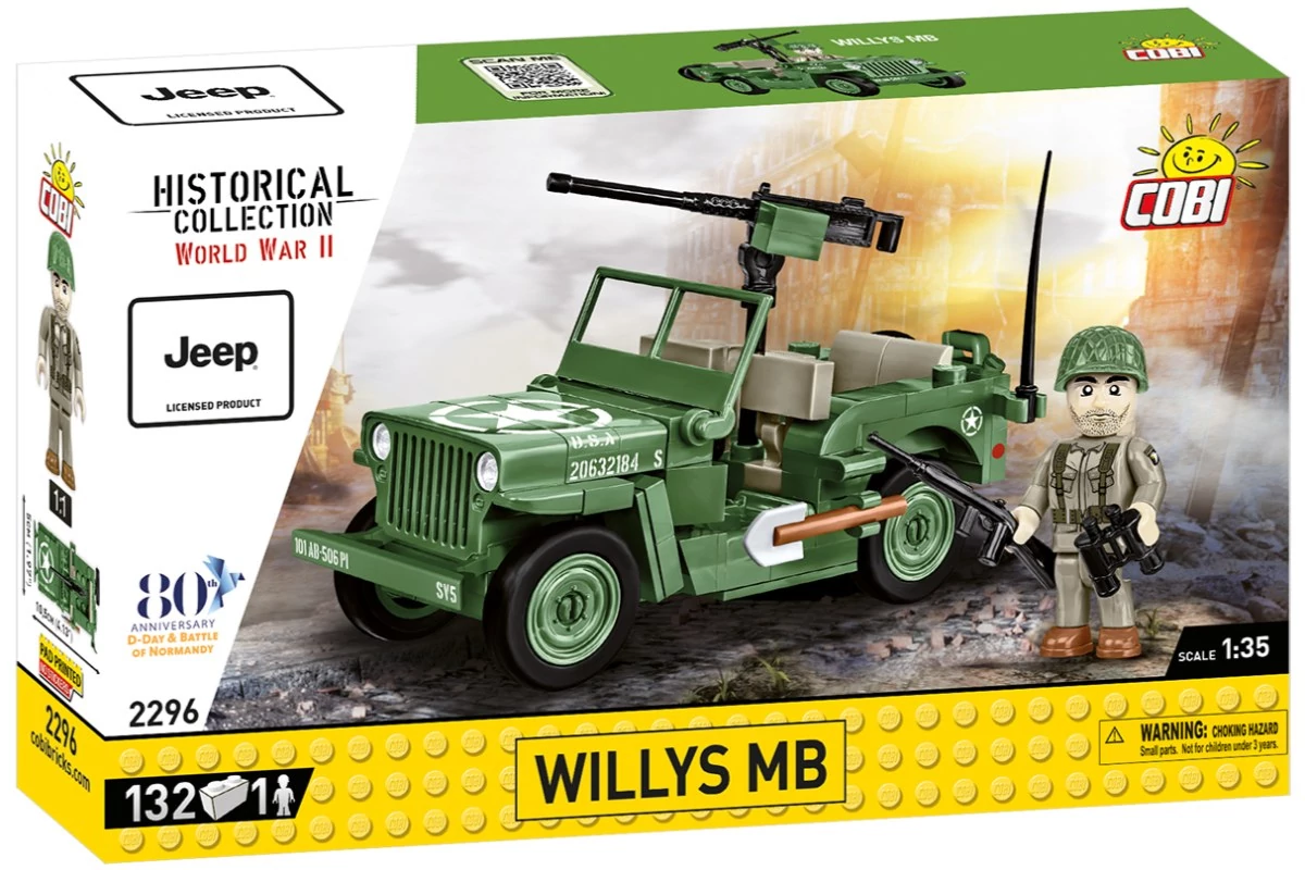 COBI-2296 – Willys MB – 100% kompatibilis minden más kedvelt márkával