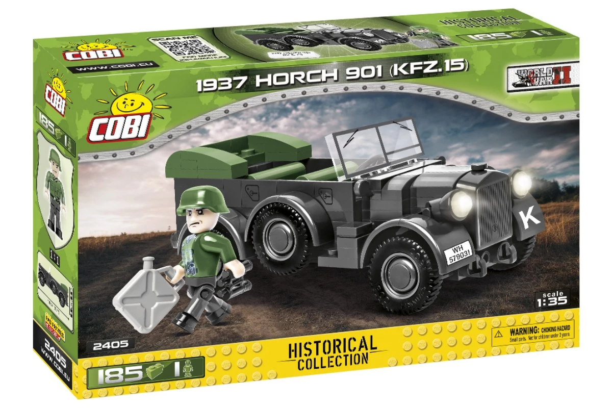 COBI-2405 – 1937 Horch 901 (Kfz.15) – Német terepjáró – 100% kompatibilis minden más kedvelt márkával