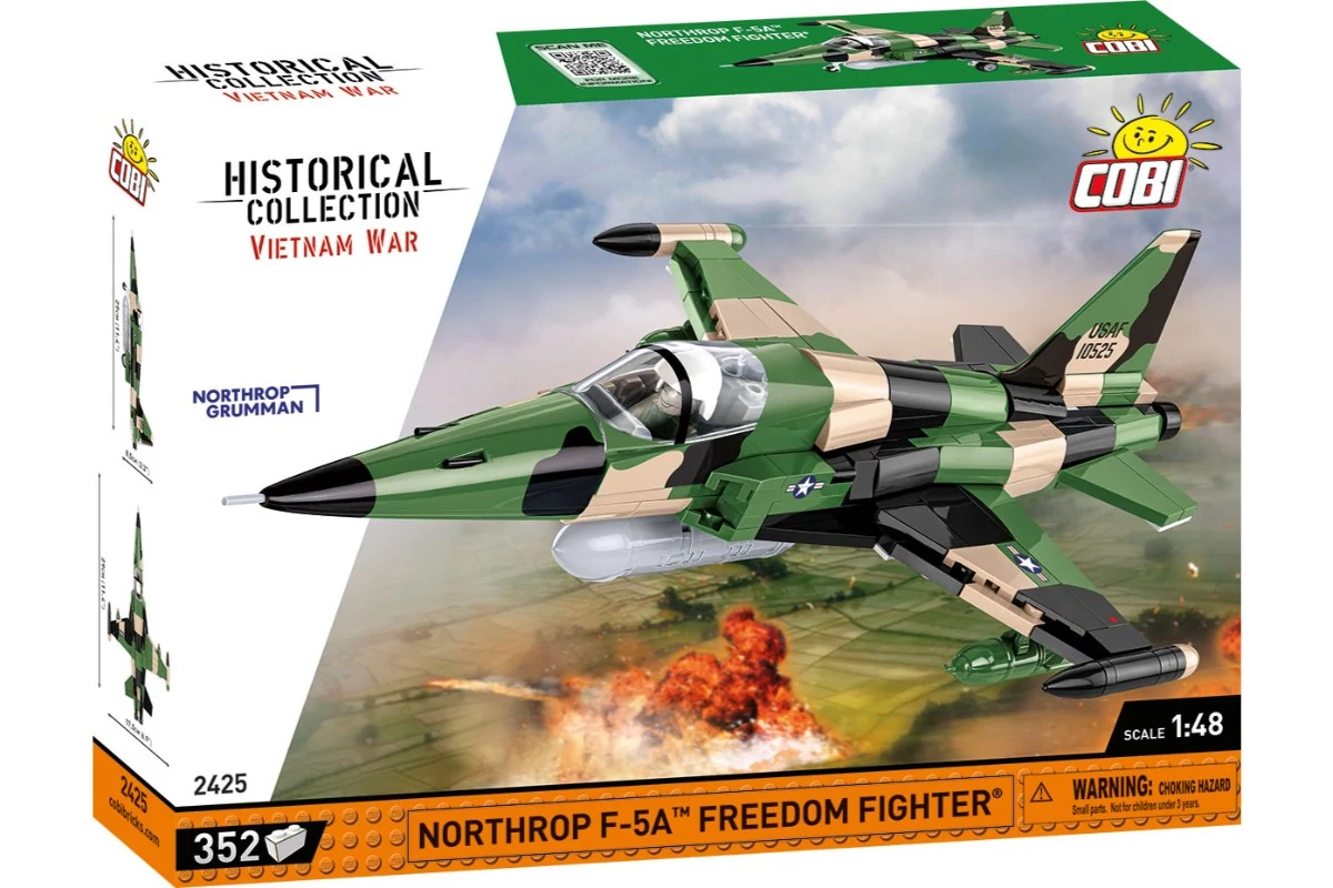 COBI 2425 – Northrop F-5A Freedom Fighter – Amerikai vadászgép építőjáték – 100% kompatibilis minden más kedvelt márkával