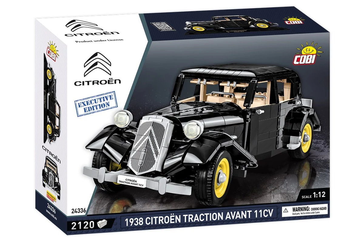 COBI 24336 – 1938 Citroën Traction Avant 11CV – Executive Edition építőjáték – 100% kompatibilis minden más kedvelt márkával