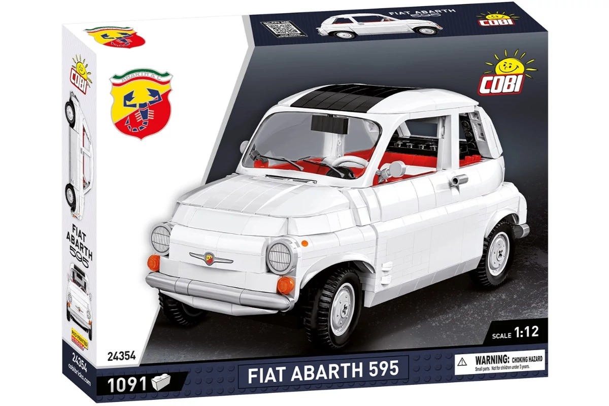 COBI 24354 – Fiat Abarth 595 építőjáték – 100% kompatibilis minden más kedvelt márkával