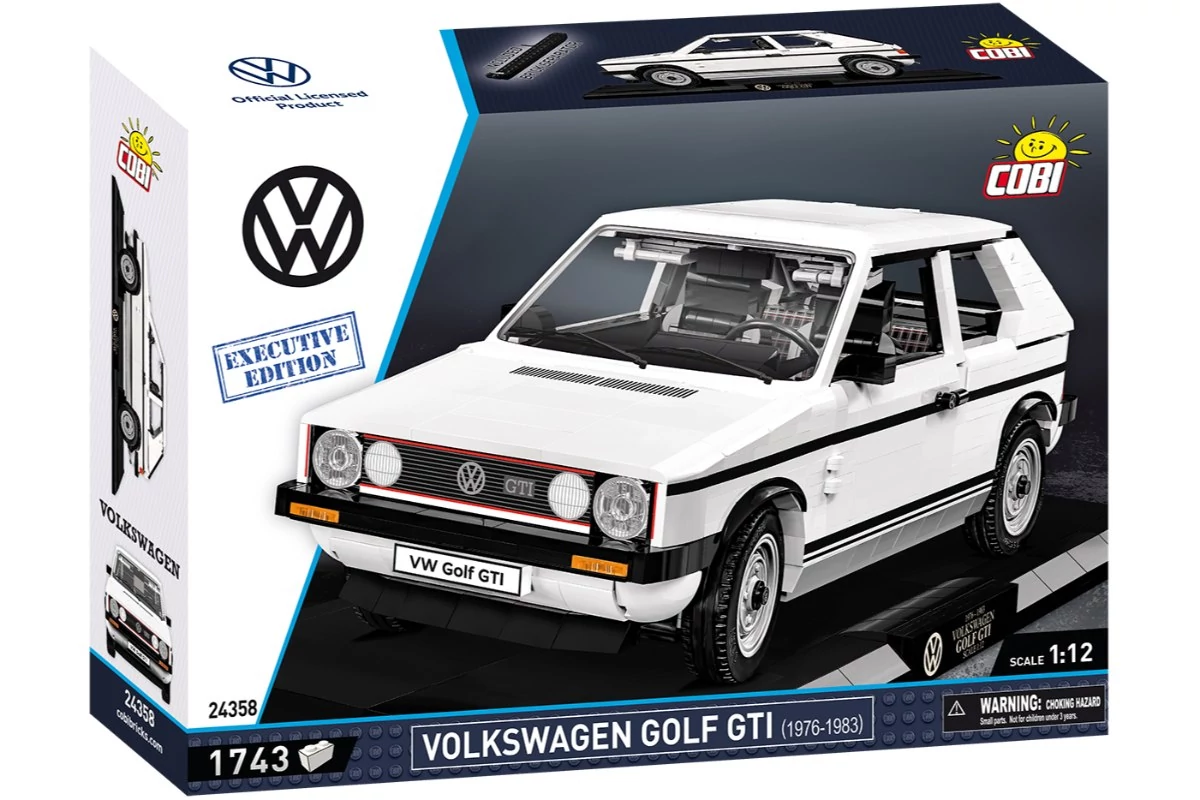 COBI 24358 – Volkswagen Golf GTI (1976–1983) – Executive Edition építőjáték – 100% kompatibilis minden más kedvelt márkával