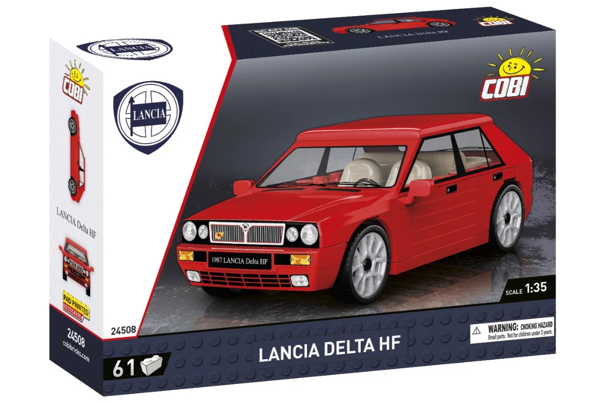 COBI 24508 – 1987 Lancia Delta HF építőjáték – 100% kompatibilis minden más kedvelt márkával