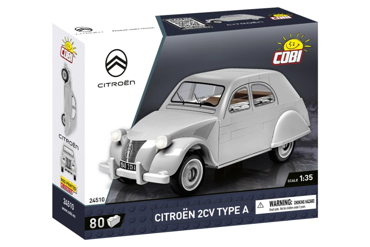 COBI 24510 – Citroën 2CV Type A építőjáték – 100% kompatibilis minden más kedvelt márkával