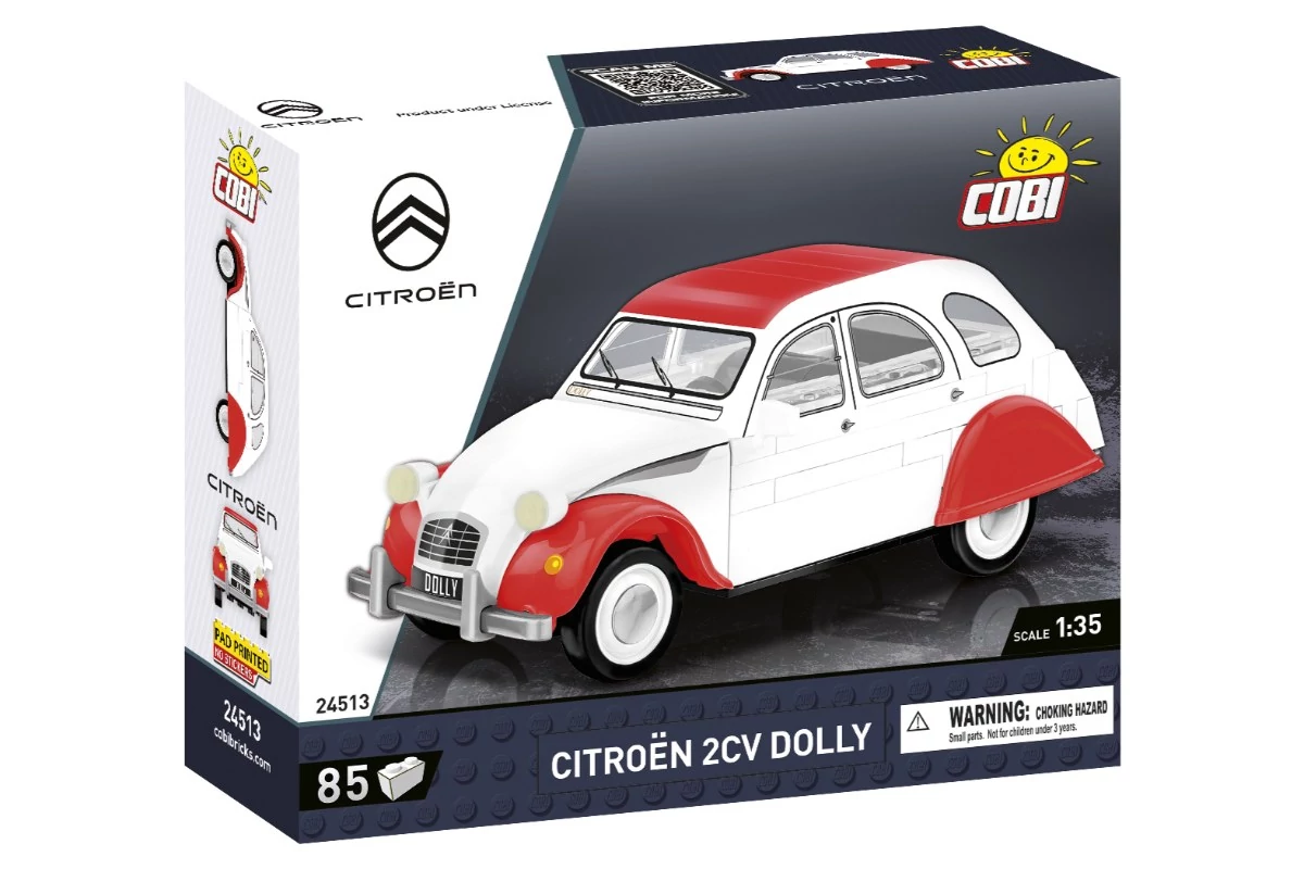 COBI 24513 – Citroën 2CV Dolly építőjáték – 100% kompatibilis minden más kedvelt márkával