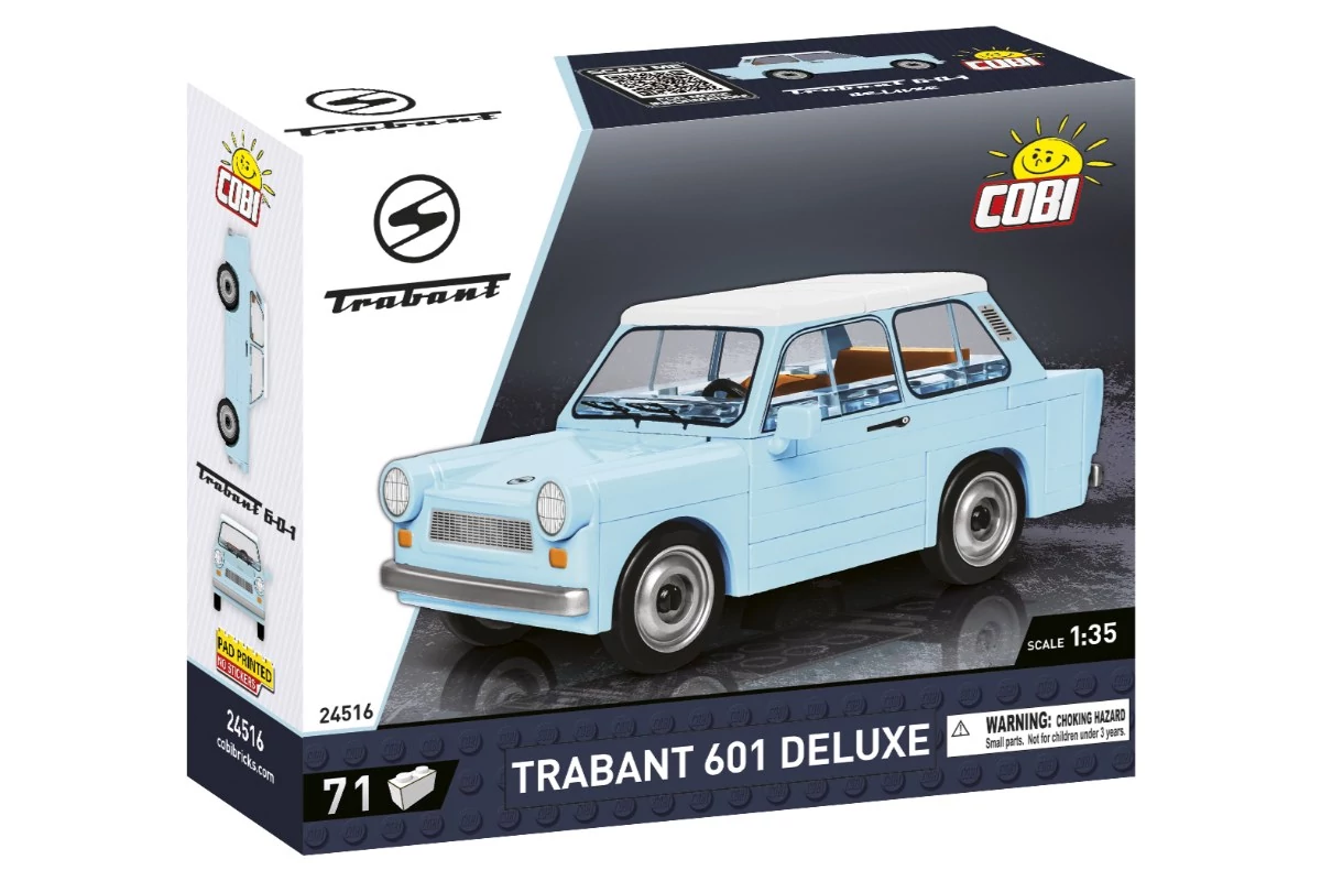 COBI 24516 – Trabant 601 DELUXE építőjáték – 100% kompatibilis minden más kedvelt márkával
