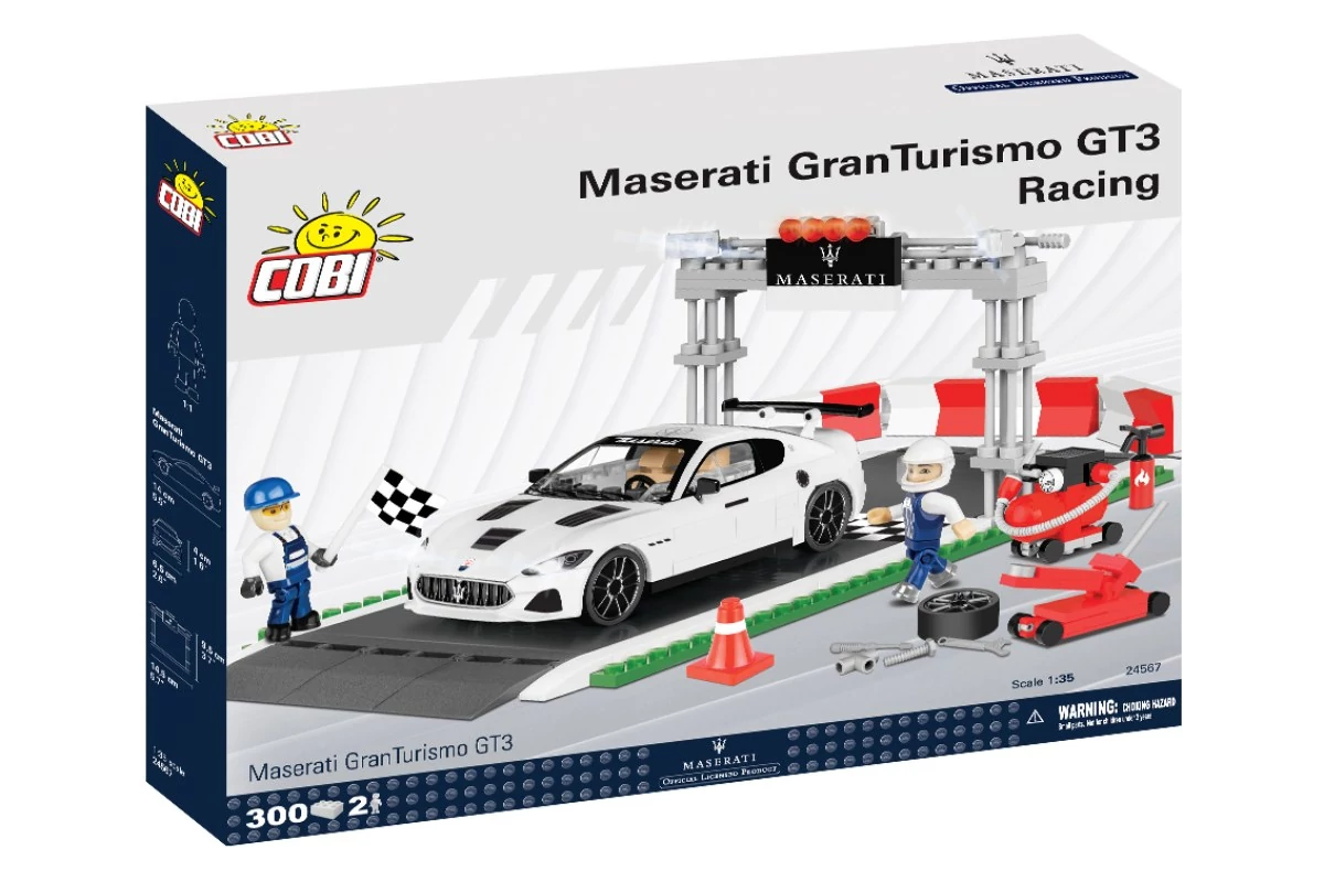 COBI 24567 – Maserati GranTurismo GT3 versenyautó építőjáték – 100% kompatibilis minden más kedvelt márkával