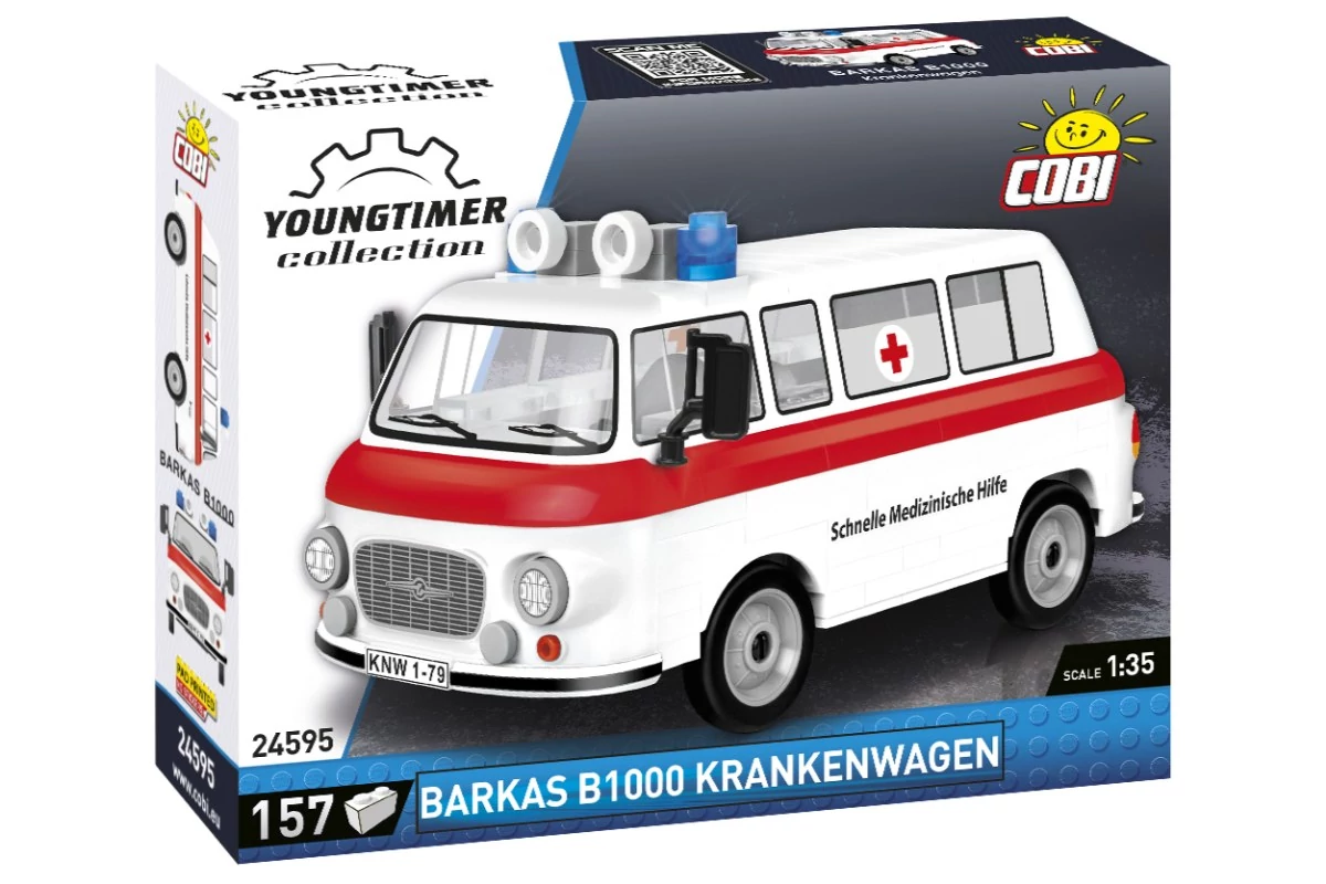 COBI 24595 – Barkas B1000 SMH 3 építőjáték – 100% kompatibilis minden más kedvelt márkával