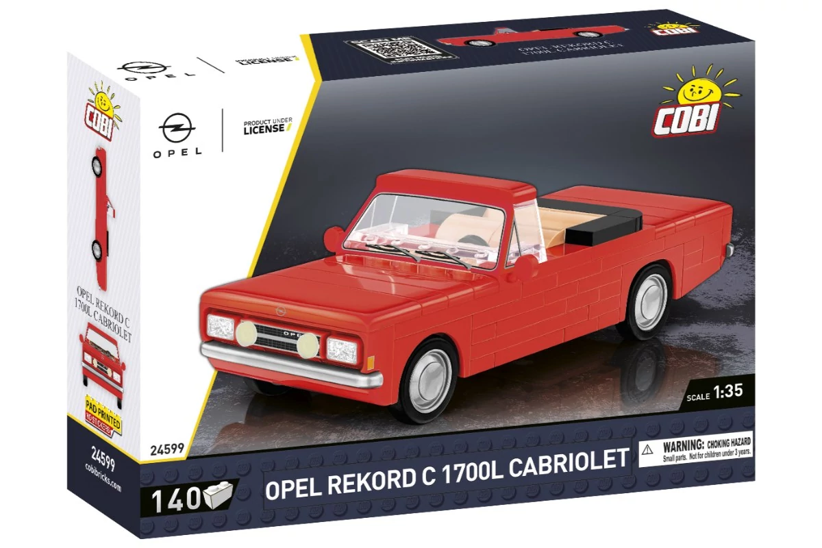 COBI 24599 – Opel Rekord C 1700 L Kabrió építőjáték – 100% kompatibilis minden más kedvelt márkával