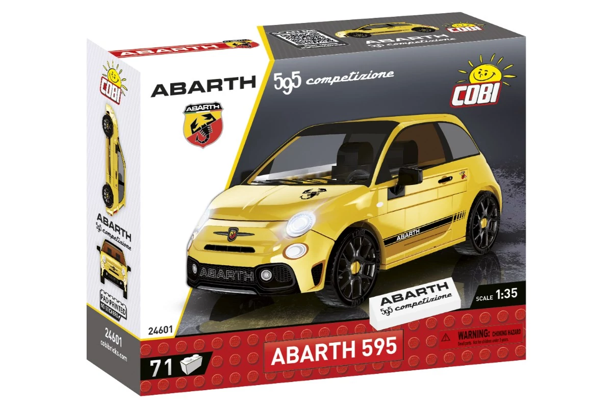 COBI 24601 – Abarth 595 Competizione építőjáték – 100% kompatibilis minden más kedvelt márkával