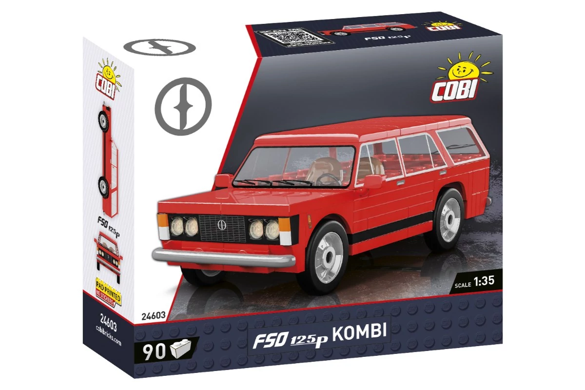 COBI 24603 – FSO 125p Kombi építőjáték – 100% kompatibilis minden más kedvelt márkával