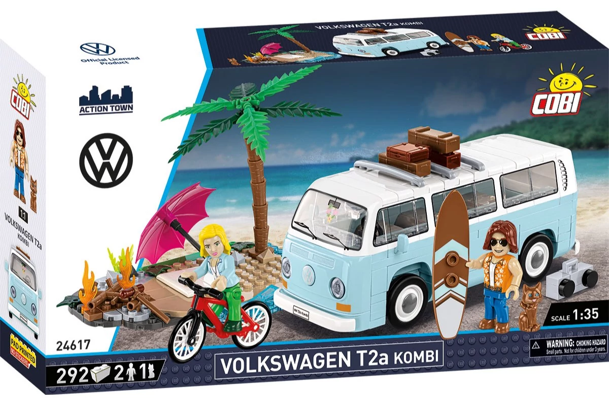 COBI 24617 – Volkswagen T2a Kombi építőjáték – 100% kompatibilis minden más kedvelt márkával