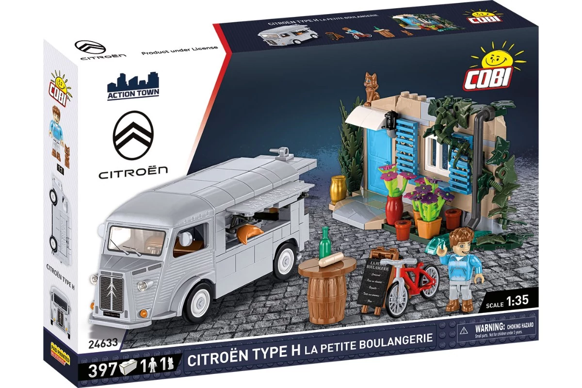 COBI 24633 – Citroën Type H pékség építőjáték – 100% kompatibilis minden más kedvelt márkával