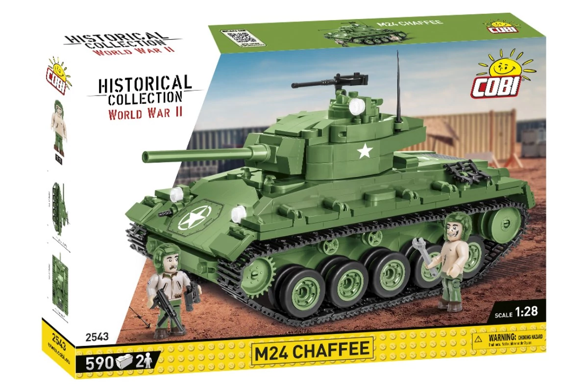 COBI-2543 – M24 Chaffee könnyű harckocsi – 100% kompatibilis minden más kedvelt márkával