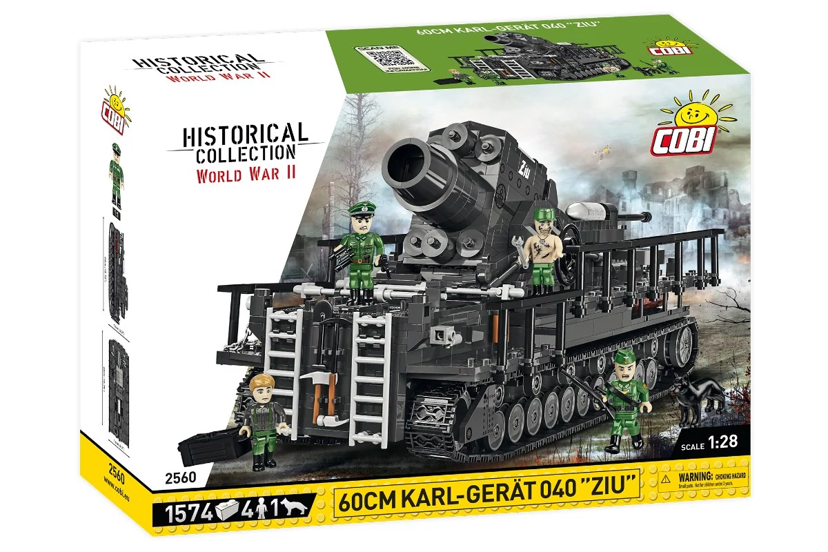 COBI-2560 – 60 cm Karl-Gerät 040 „ZIU” – 100% kompatibilis minden más kedvelt márkával