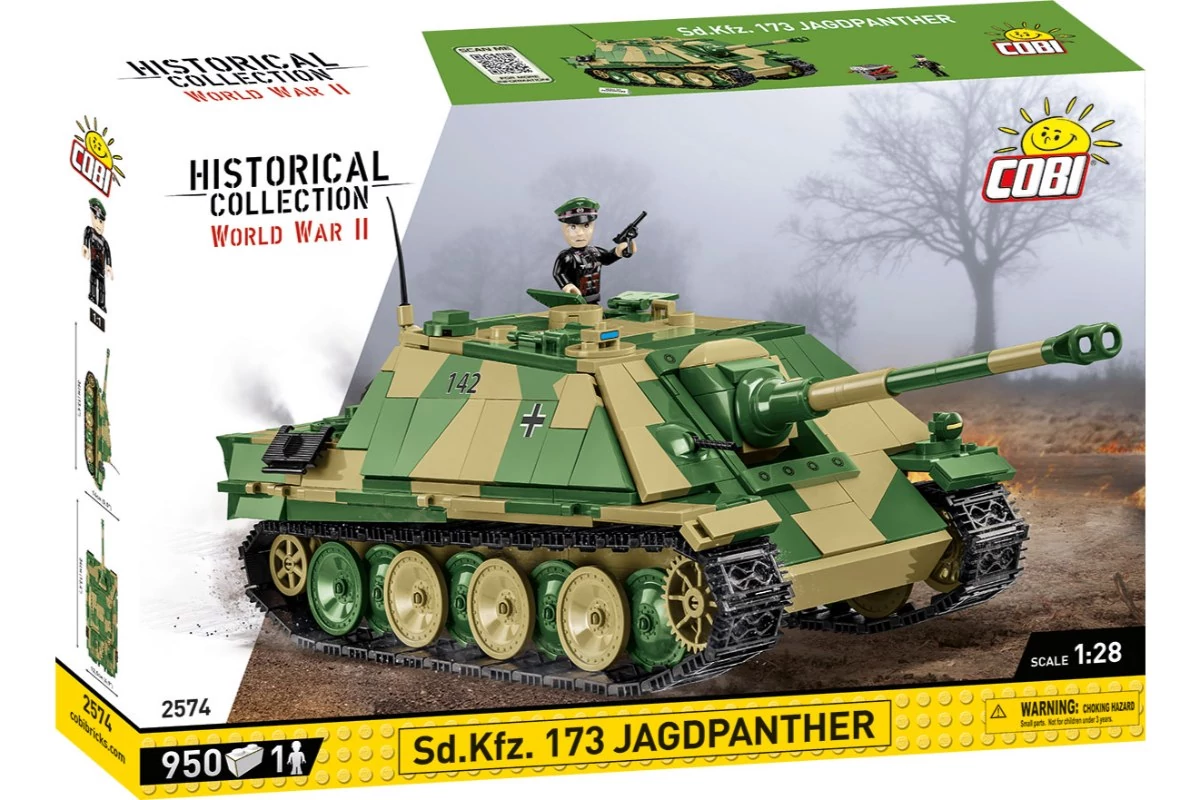 COBI-2574 – Sd.Kfz. 173 Jagdpanther páncélvadász – 100% kompatibilis minden más kedvelt márkával