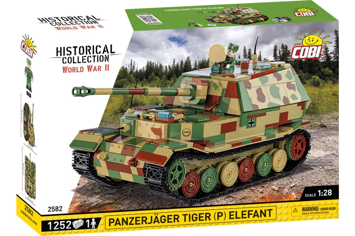 COBI-2582 – Panzerjäger Tiger (P) Elefant páncélvadász – 100% kompatibilis minden más kedvelt márkával