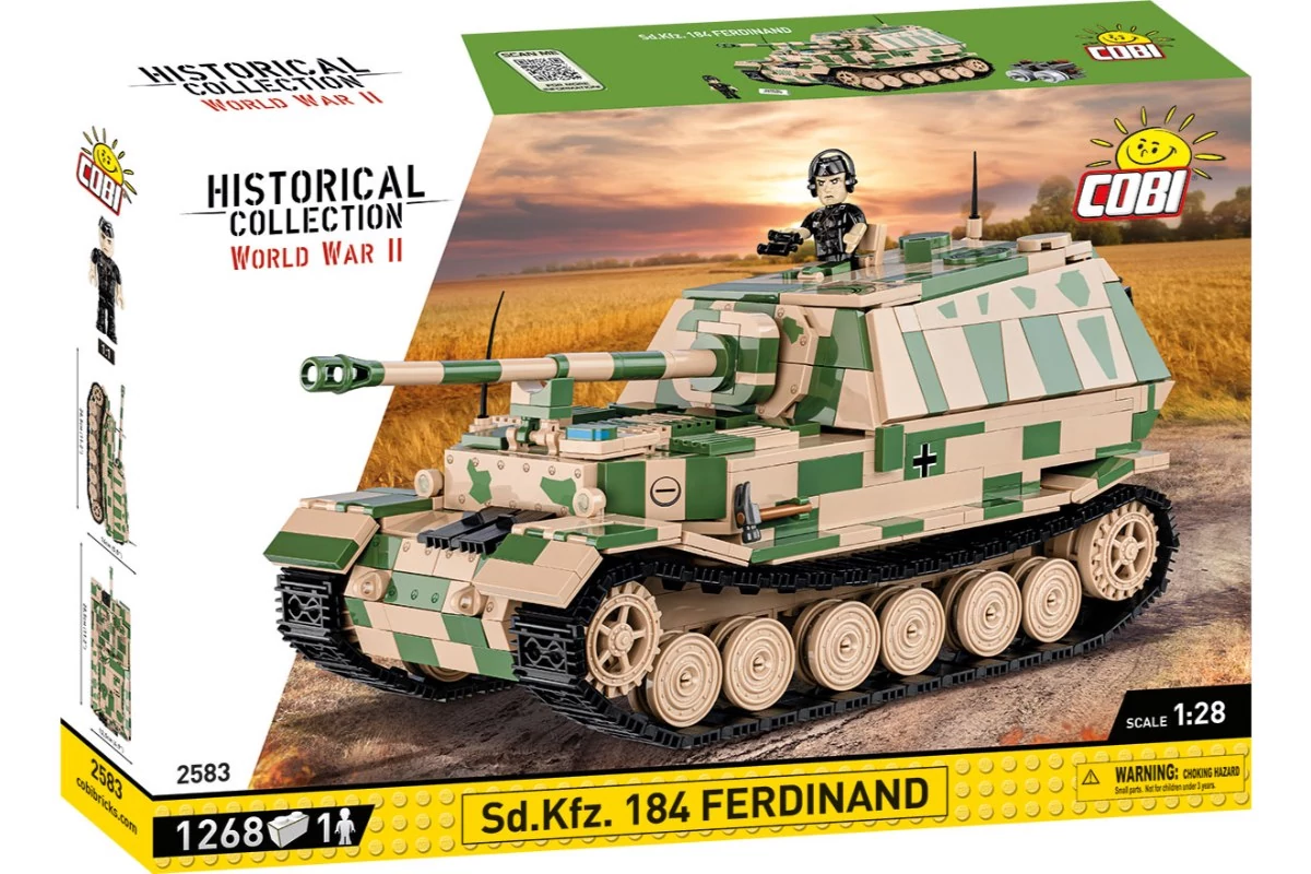 COBI-2583 – Sd.Kfz. Ferdinand páncélvadász – 100% kompatibilis minden más kedvelt márkával