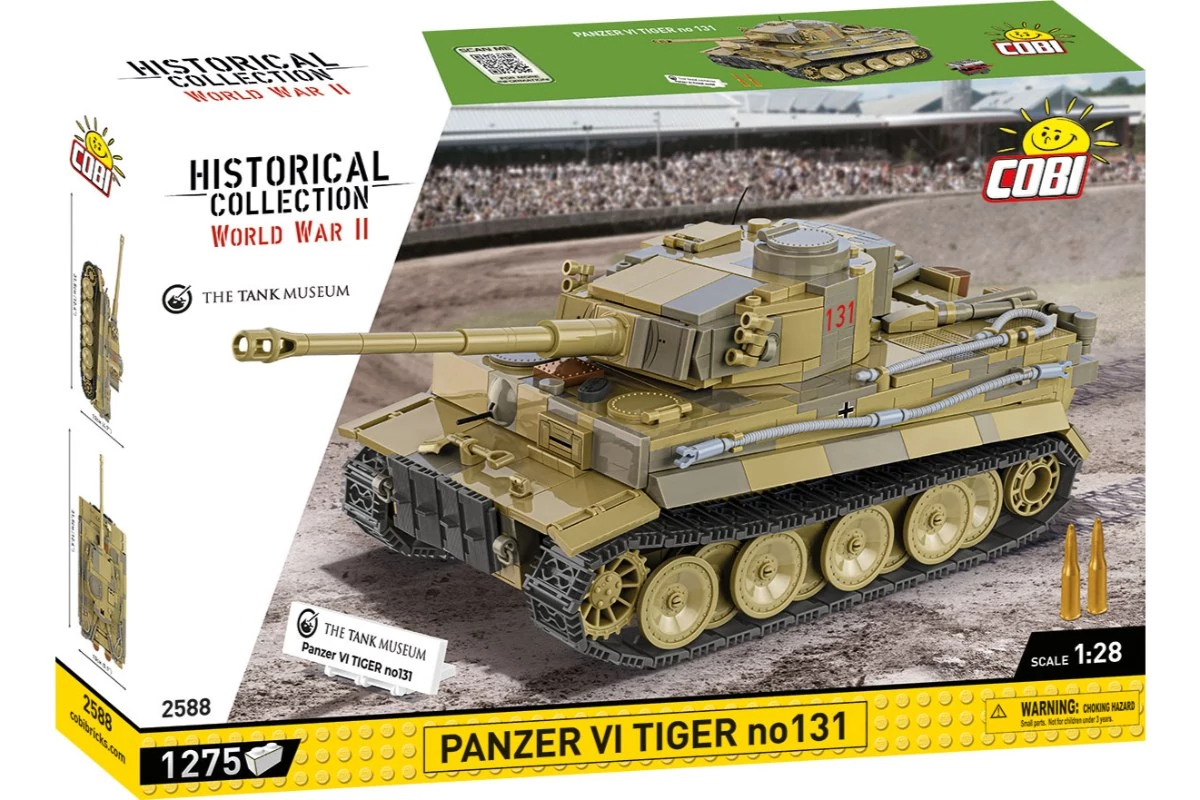COBI-2588 – Panzer VI Tiger '131' – 100% kompatibilis minden más kedvelt márkával